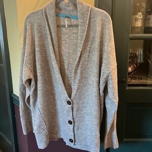 Grey m free people sweater